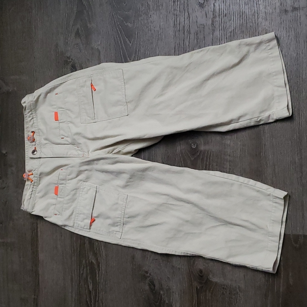 Original Threads Cropped Khaki Cargo Pants Size 7/8